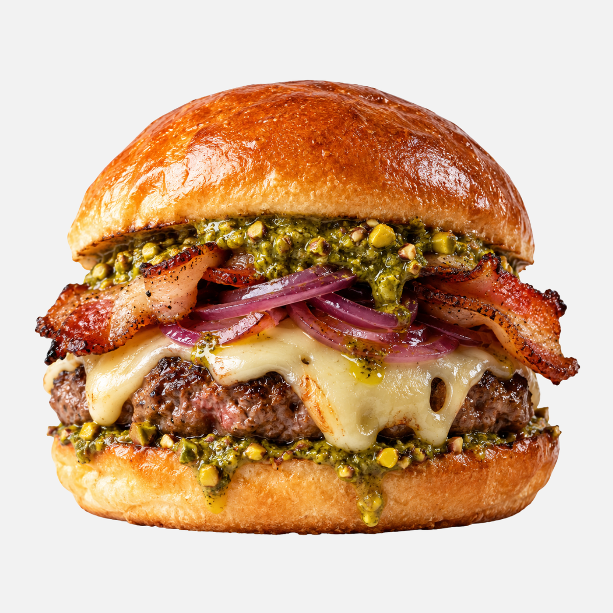 Burger di Scottona Pistacchio & Guanciale